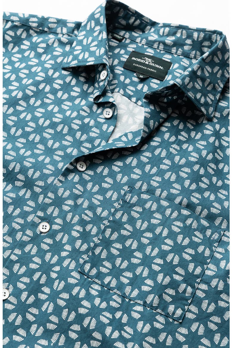Crown Hill Short Sleeve Button-Up Shirt, Alternate, color, BLUESTONE