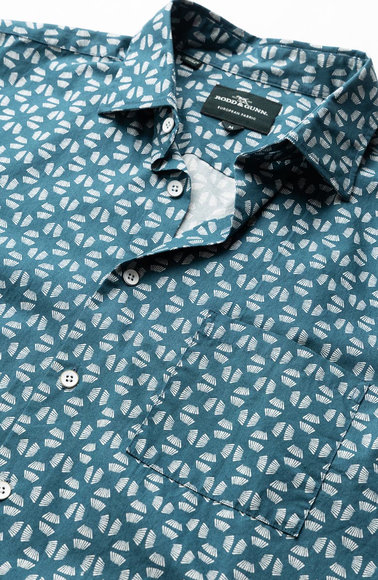 Rodd & Gunn Crown Hill Short Sleeve Button-Up Shirt, Alternate, color, Bluestone