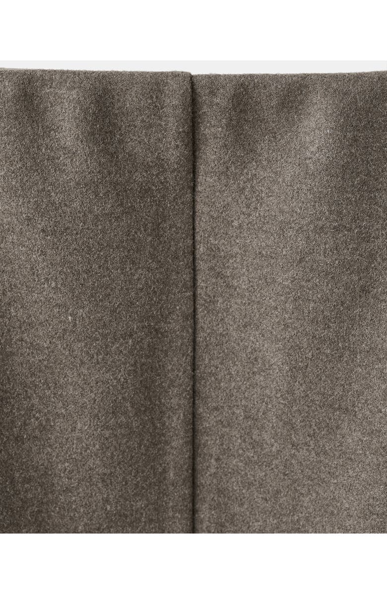 MANGO Opening Pencil Skirt, Alternate, color, Medium Brown