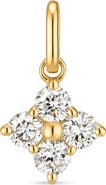 DEVATA Clover Lab Grown Diamond Pendant in 14K Gold