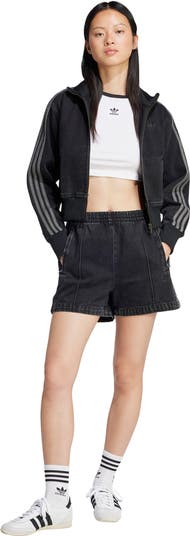 adidas Originals Adicolor Firebird Denim Shorts | Nordstrom