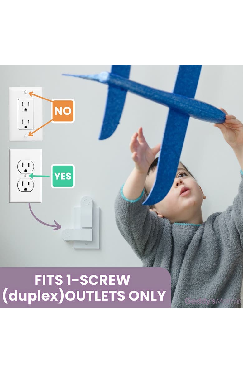 Geddy's Mom Selfclosing Outlet Safety Cover Babyproof, Alternate, color, 