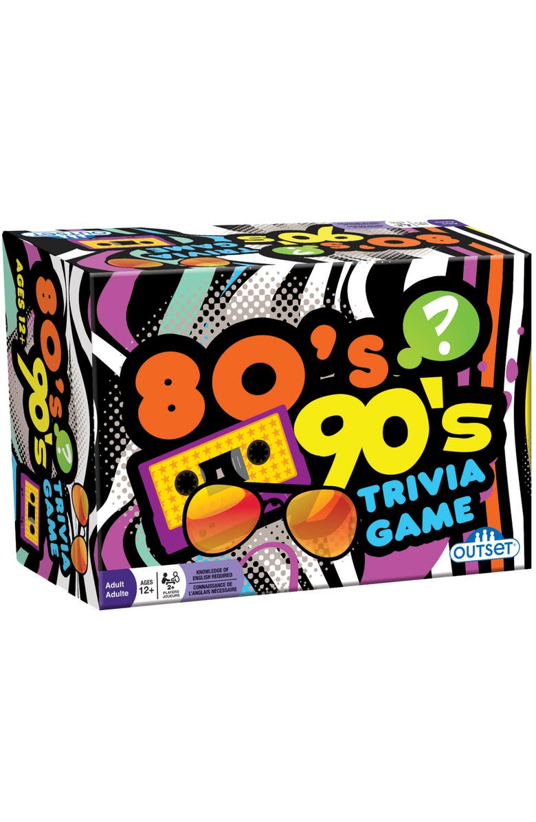 Outset Media 80's & 90's Trivia Game, Main, color, Multicolored