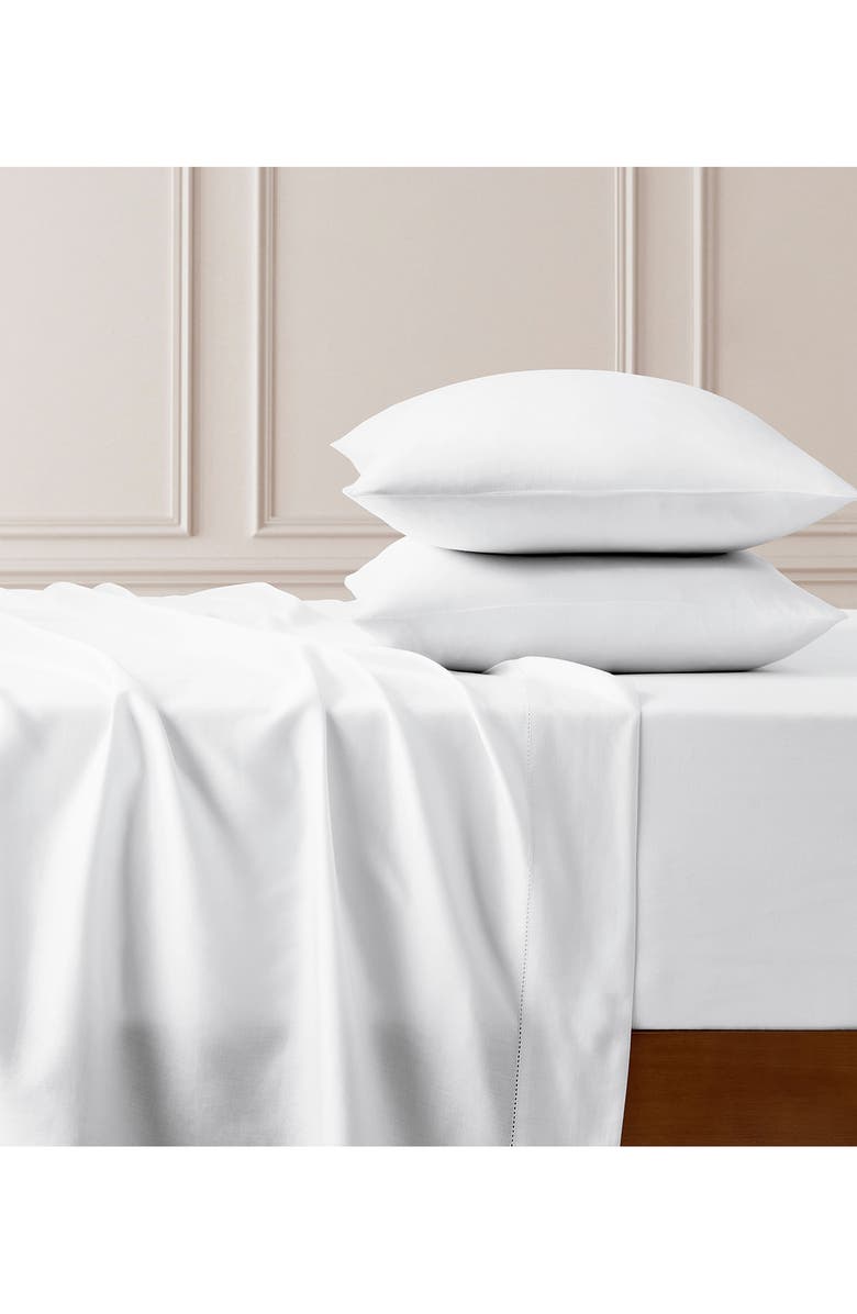 Ted Baker Ladder Stitch 300 Thread Count Sheet Set, Alternate, color, Bright White