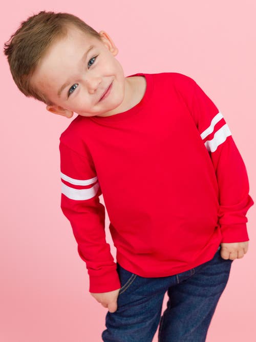 Rufflebutts Boys Racing Stripe Long Sleeve Shirt
