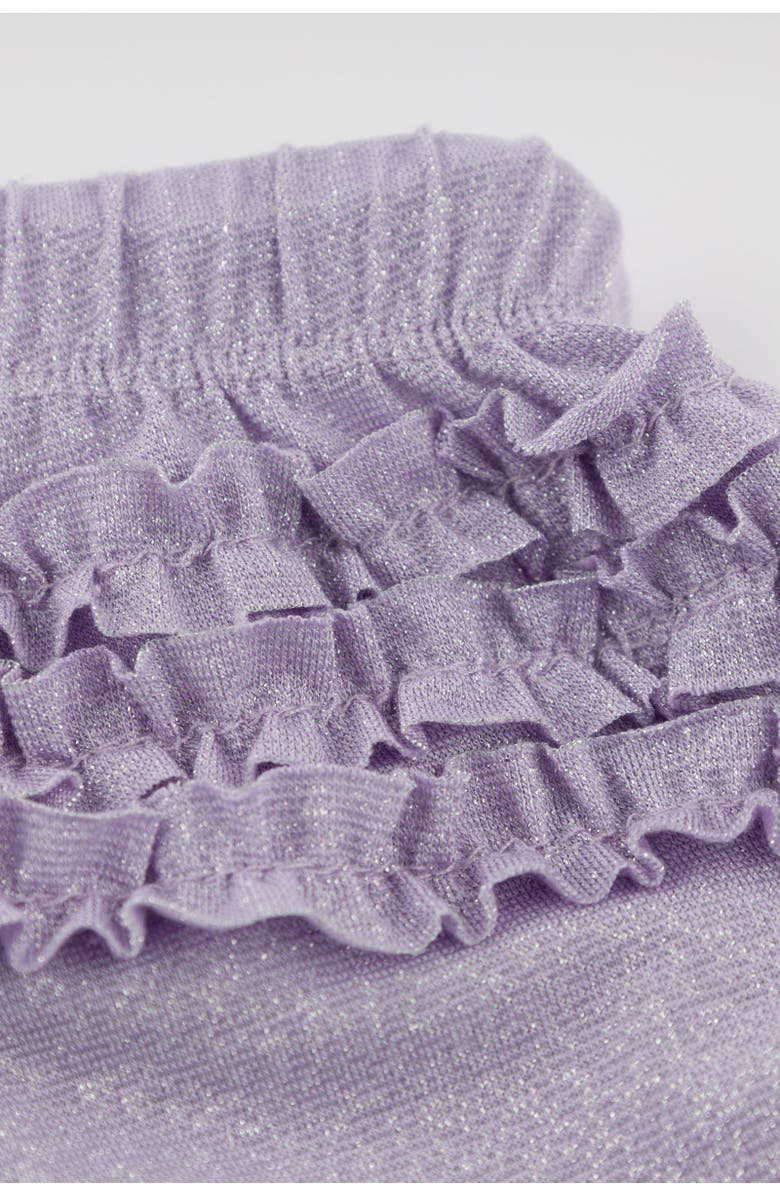 oh baby! Lottie Sparkle Ruffle Pocket Ruffle-Back Shorts, Alternate, color, Lavender