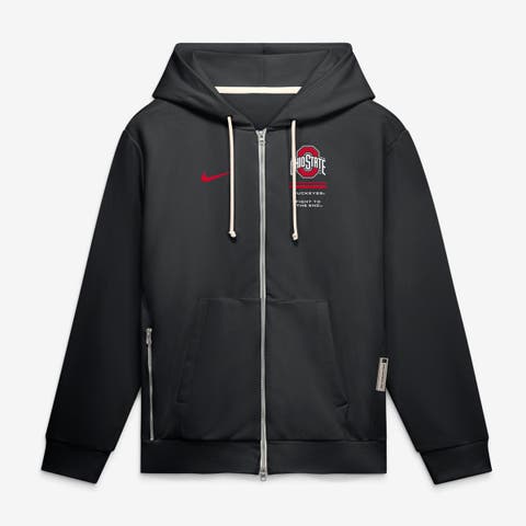 Men's Nike  Black Ohio State Buckeyes 2026 Sideline Standard Issue Dri-FIT Full-Zip Hoodie