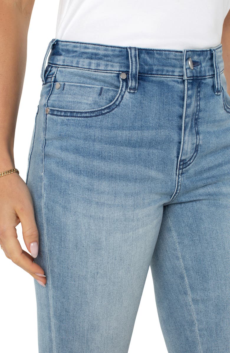 Liverpool Los Angeles Hannah Crochet Hem Crop Flare Jeans, Alternate, color, 