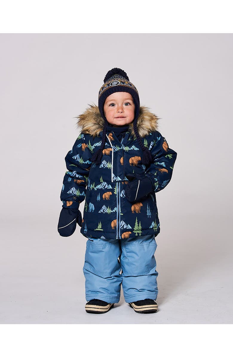 Deux par Deux Two-Piece Play Snowsuit, Main, color, Blue Gray