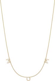Bony Levy Classic Initial Personalized Diamond Charm Necklace
