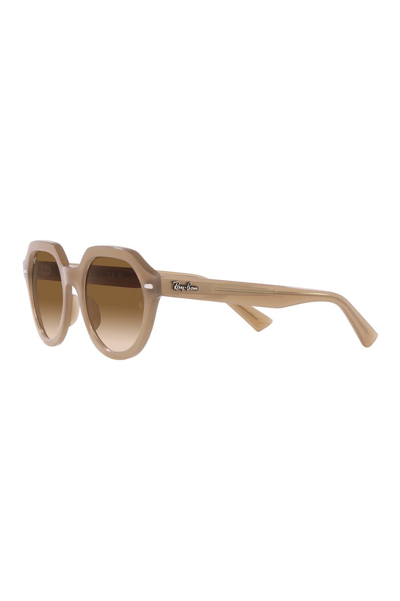 Gina 51mm Gradient Square Sunglasses, Alternate, color, BROWN GRADIENT
