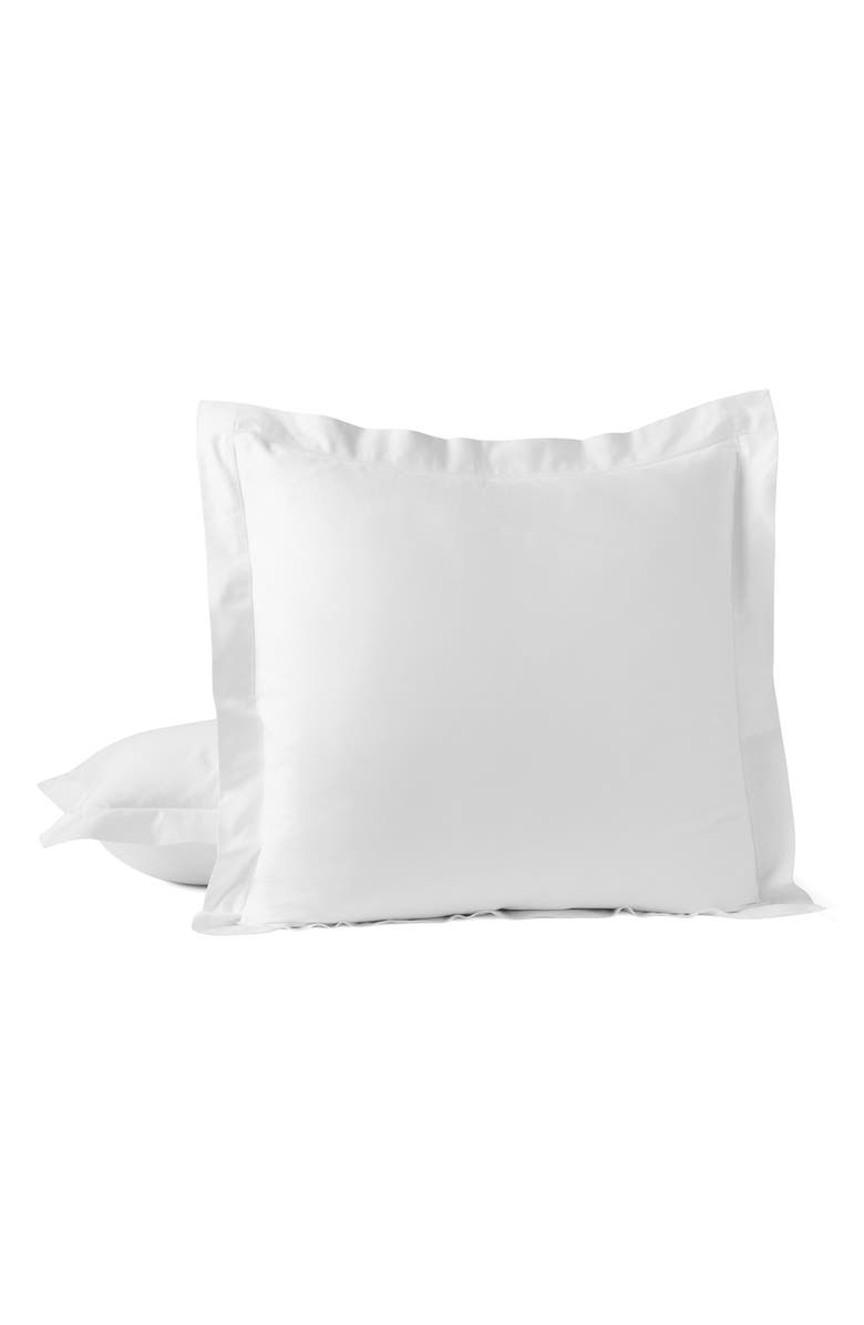 Coyuchi Heritage Organic Cotton Percale Sham, Alternate, color, Alpine White