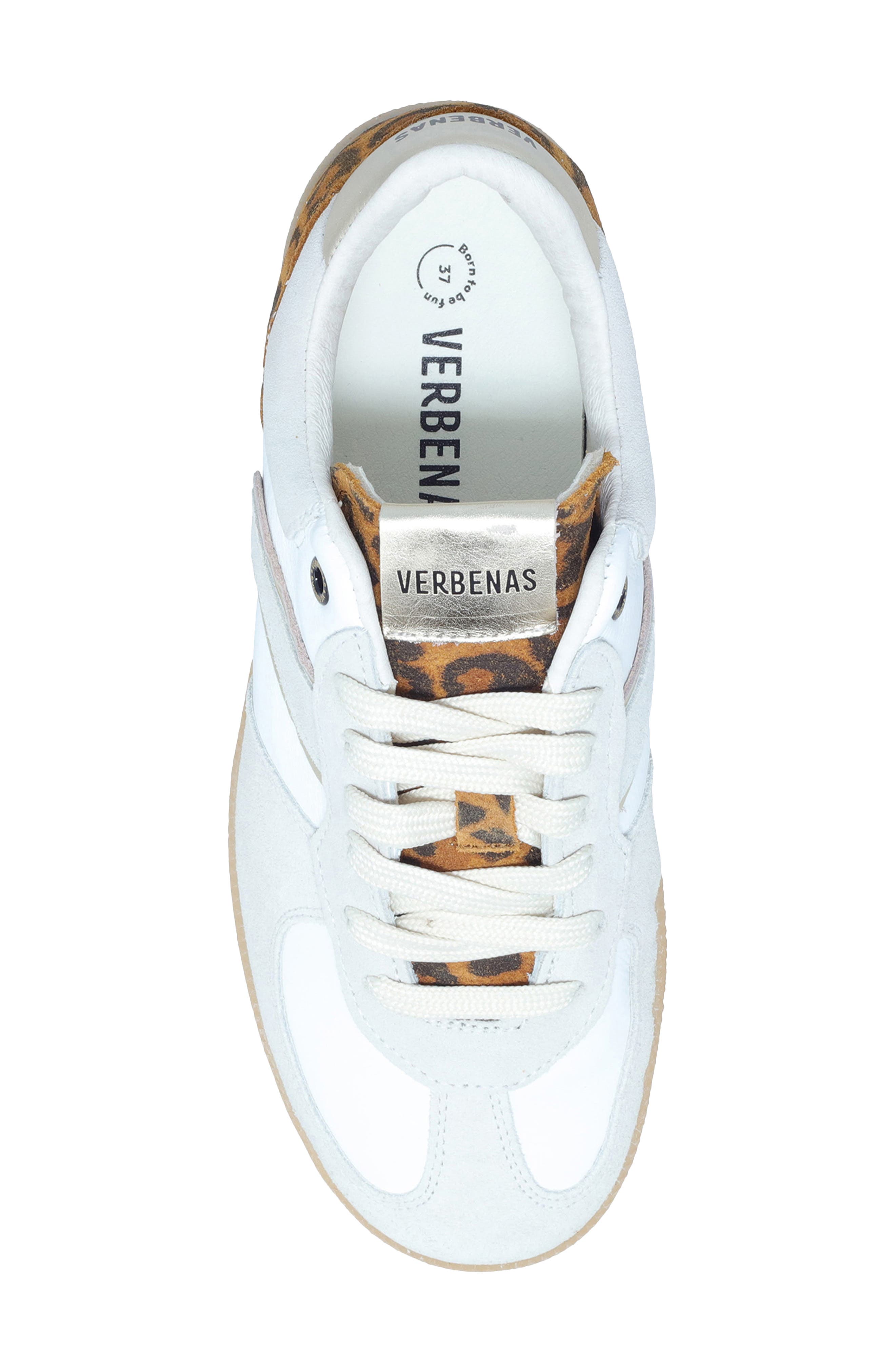 Verbenas Sora Sneaker, Alternate, color, White Leopard