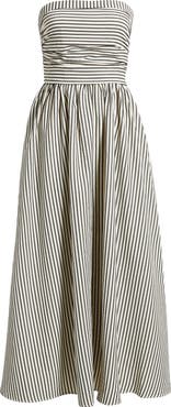 LAYERED WITH LOVE Seersucker Stripe Maxi Dress