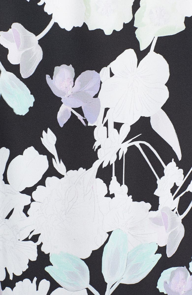 Classiques Entier<sup>®</sup> Print Sleeveless Stretch Silk V-Neck Blouse, Alternate, color, 