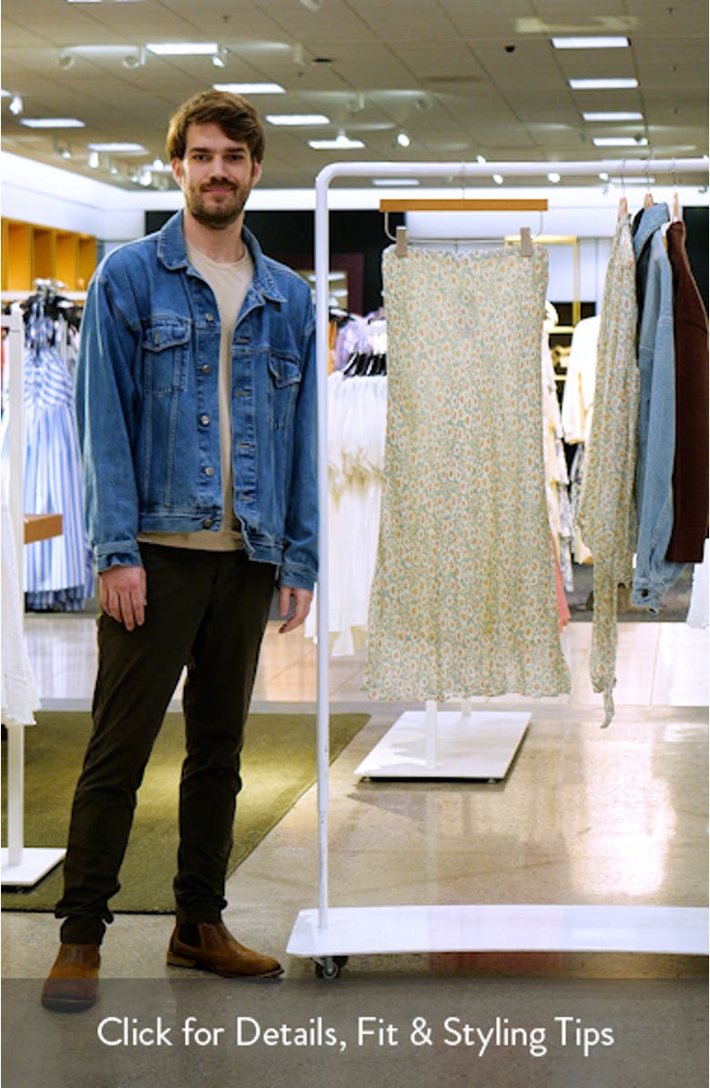 Belle Floral Chiffon Midi Skirt, sales video thumbnail