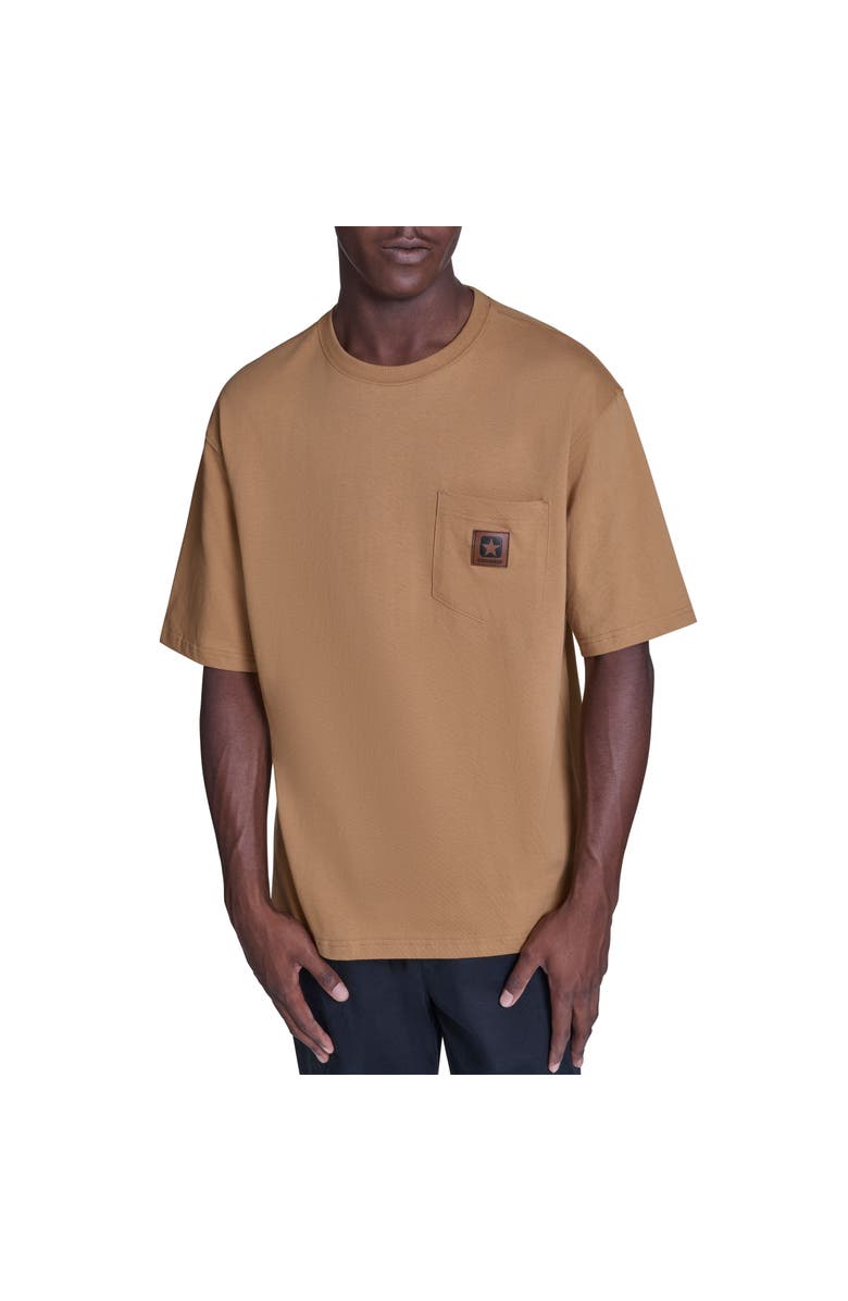 Converse Box Patch Tee, Main, color, Honey Stick