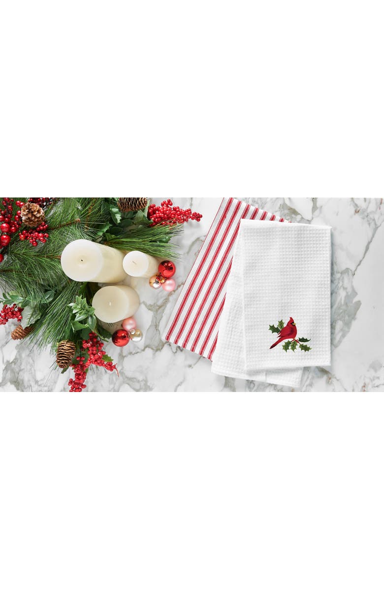 C&F Home Cardinal Waffle Weave Cotton Kitchen Towel, Alternate, color, 