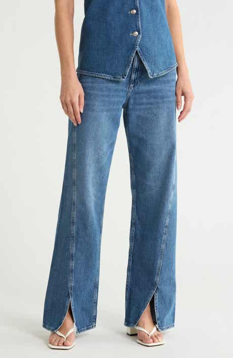 Shannon High Waist Split Hem Jeans