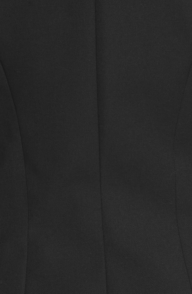 Balmain Double Breasted Wool Grain de Poudre Jacket, Alternate, color,