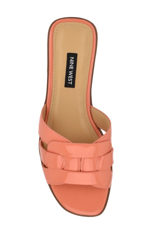 Shop Nine West Glorie Slide Sandal In Orange
