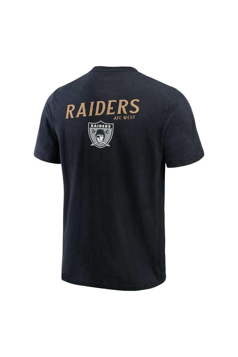 Men's Darius Rucker Collection by Fanatics Black Las Vegas Raiders Washed Henley T-Shirt, Alternate, color, Black