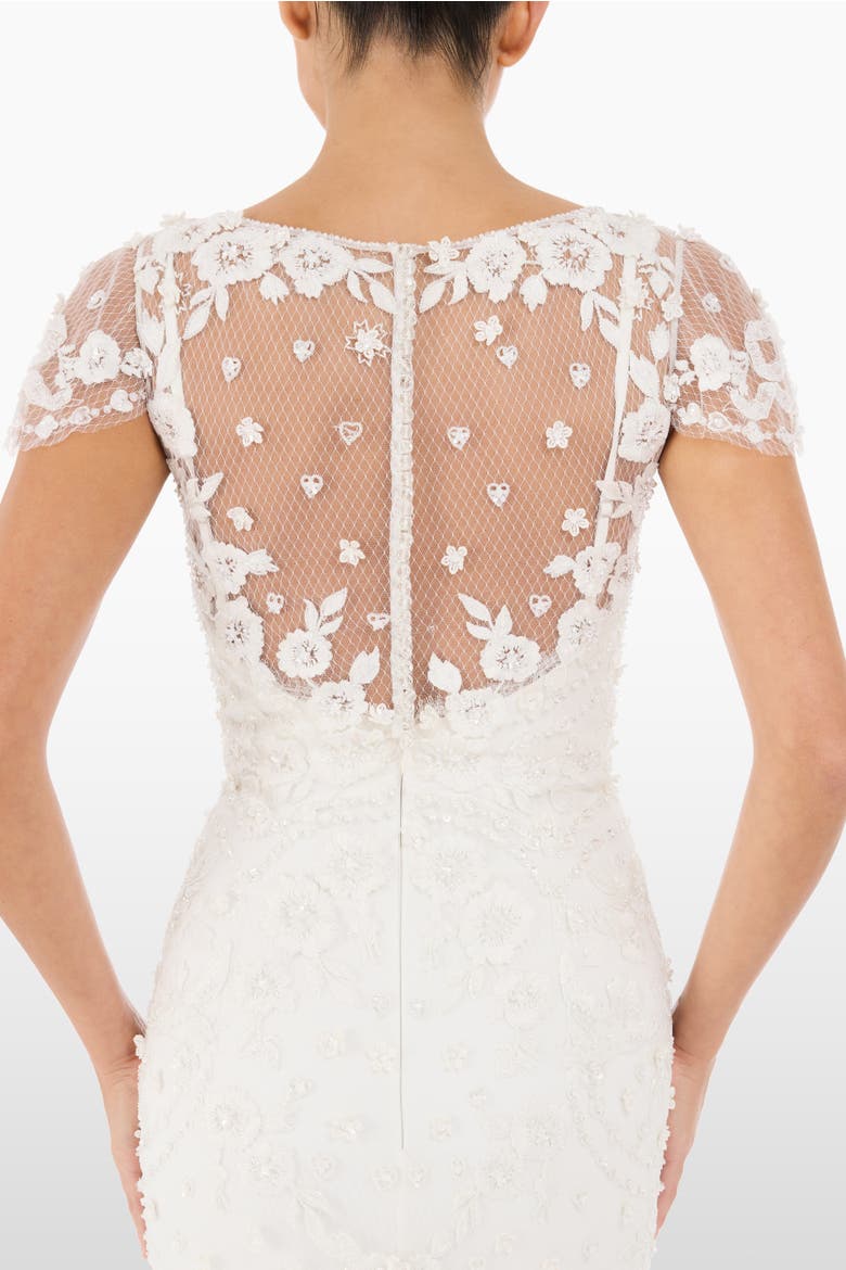 Sweet Juliet Floral Lace Dress, Alternate, color, Ivory