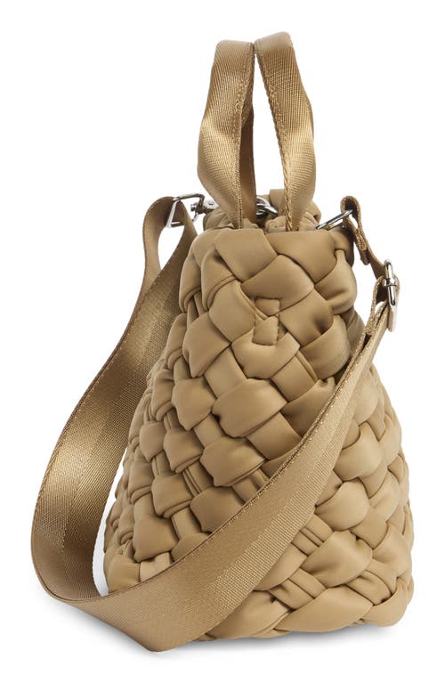 Bcbg Small Woven Neoprene Tote In Tan