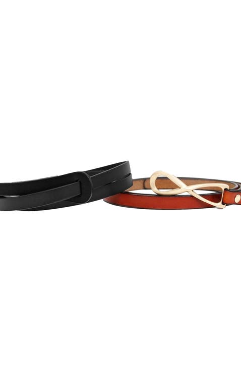 London Mood Leather Tie Belt