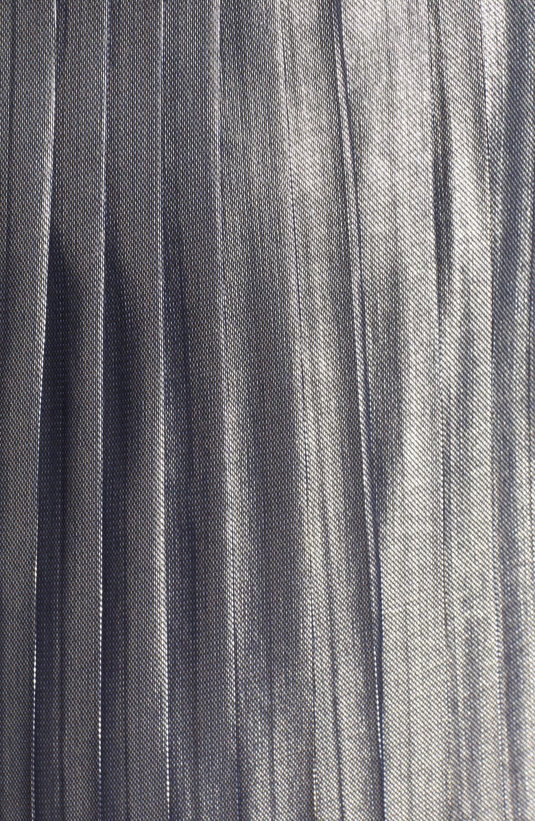 Tory Burch 'Audra' Metallic Pleated Skirt, Alternate, color,