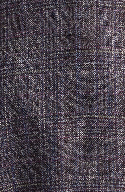Jack Victor Midland Plaid Wool Blend Sport Coat In Purple
