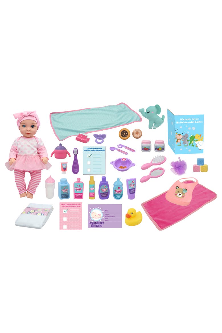 Love N' Feed Playset 15" Baby Doll, Main, color, Multicolored