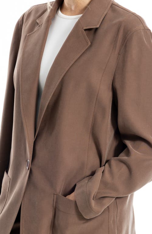 Max Studio Single Button Blazer In White