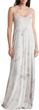 GO COUTURE Tie Dye Maxi Tank Dress