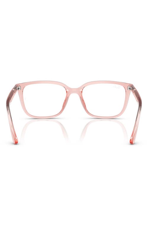 Ray Ban Ray-ban 55mm Square Optical Glasses In Pink
