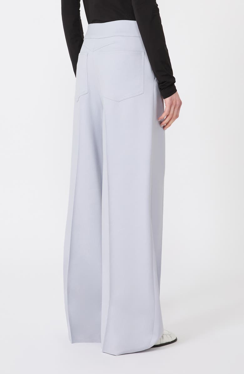 SPORTMAX Salita Cotton Blend Twill Wide Leg Pants, Alternate, color, Medium Grey