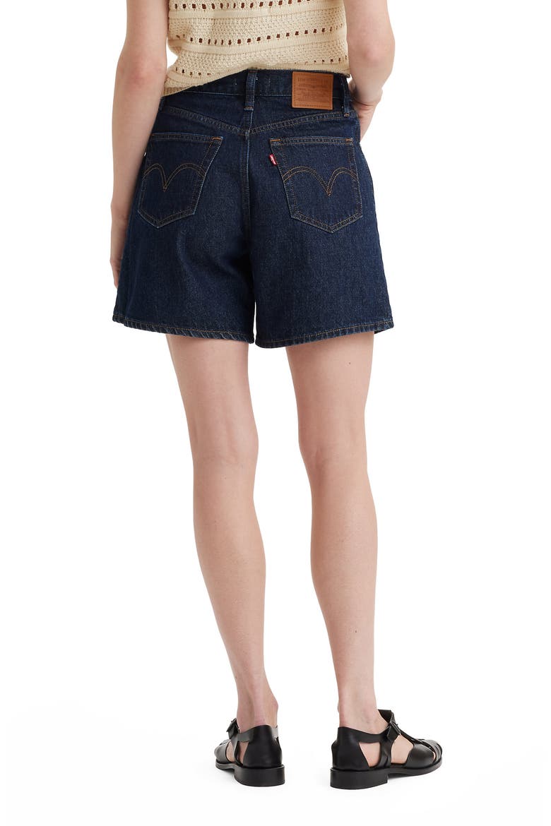 High Waist Mid Thigh Baggy Denim Shorts, Alternate, color, REMEMBER TOGETHER