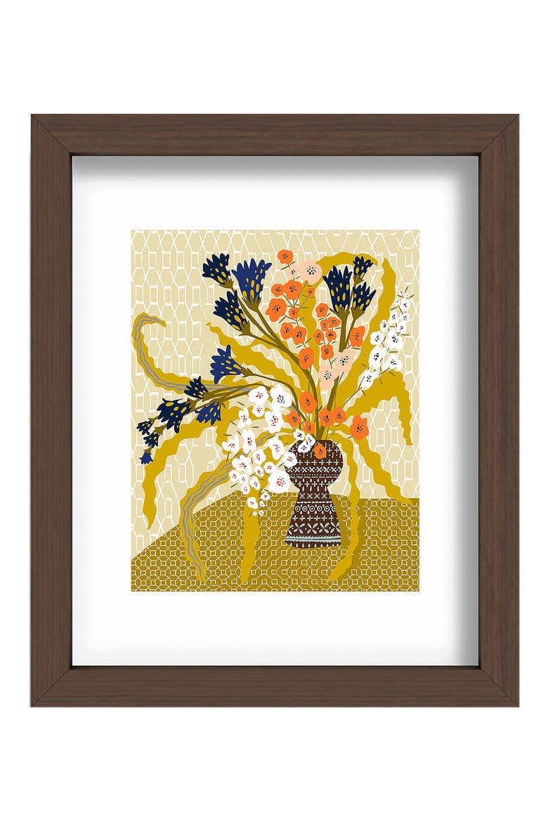 Matisse Flower Framed Art Print, Main, color, MULTI