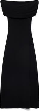 MANGO Strapless Knit Maxi Dress