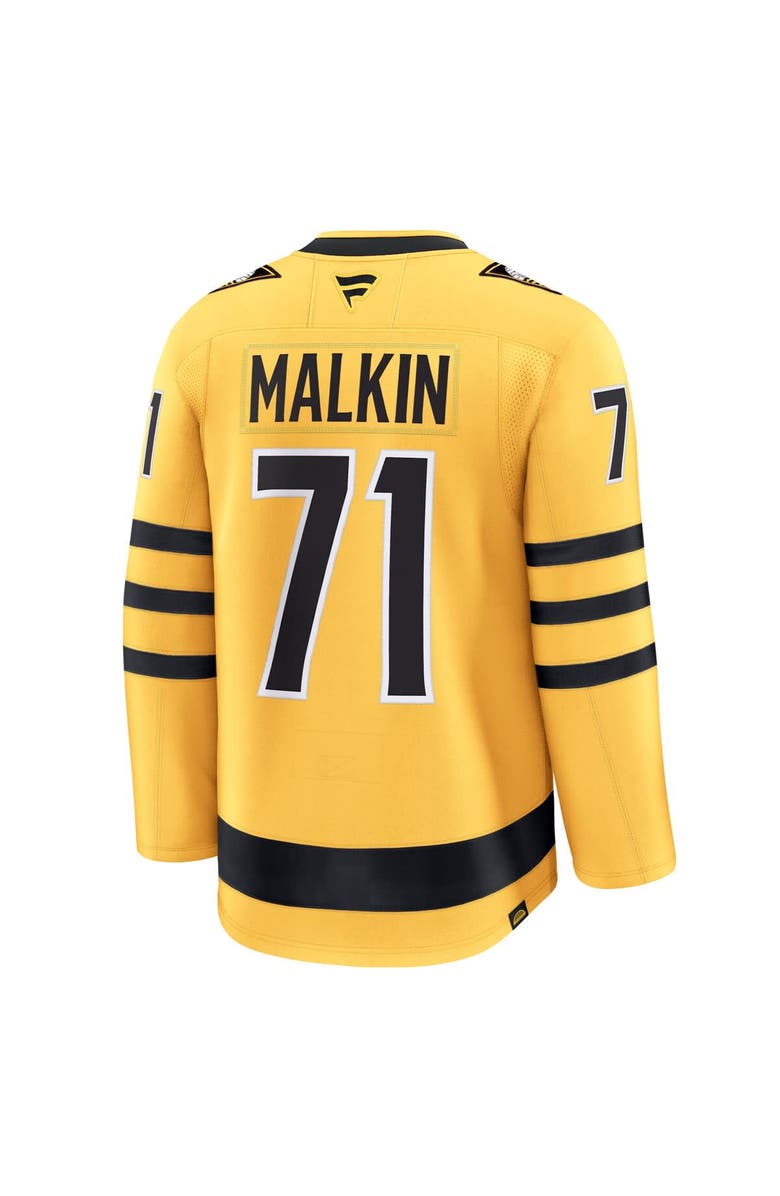 FANATICS Men's Fanatics Evgeni Malkin Gold Pittsburgh Penguins Alternate Premium Player Jersey, Alternate, color, Gold