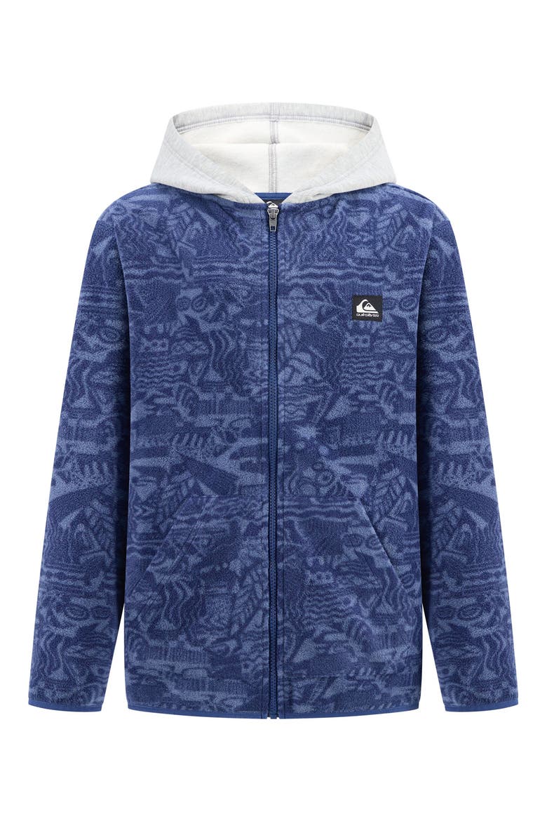 Kids' Surf Days Cotton Blend Fleece Hoodie, Main, color, NAVY