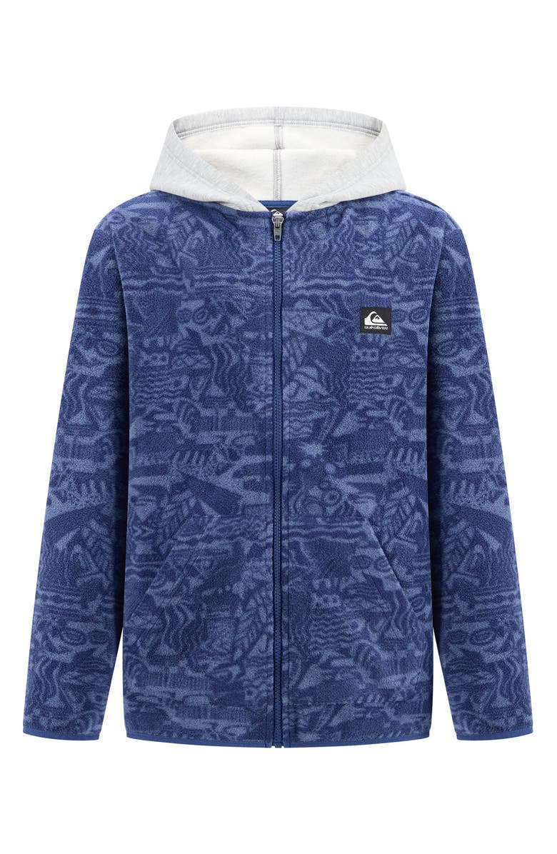 Quiksilver Kids' Surf Days Cotton Blend Fleece Hoodie, Main, color, Navy