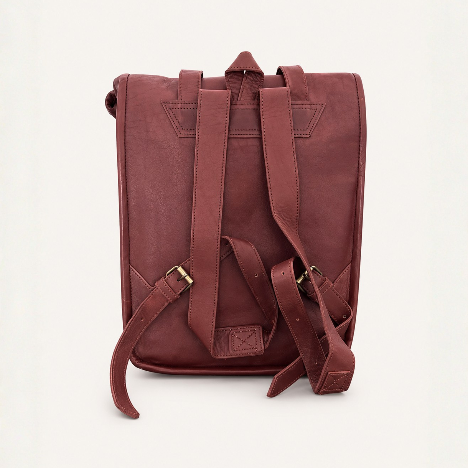 Amasouk Adventurer Leather Rolltop Backpack, Alternate, color, Chestnut