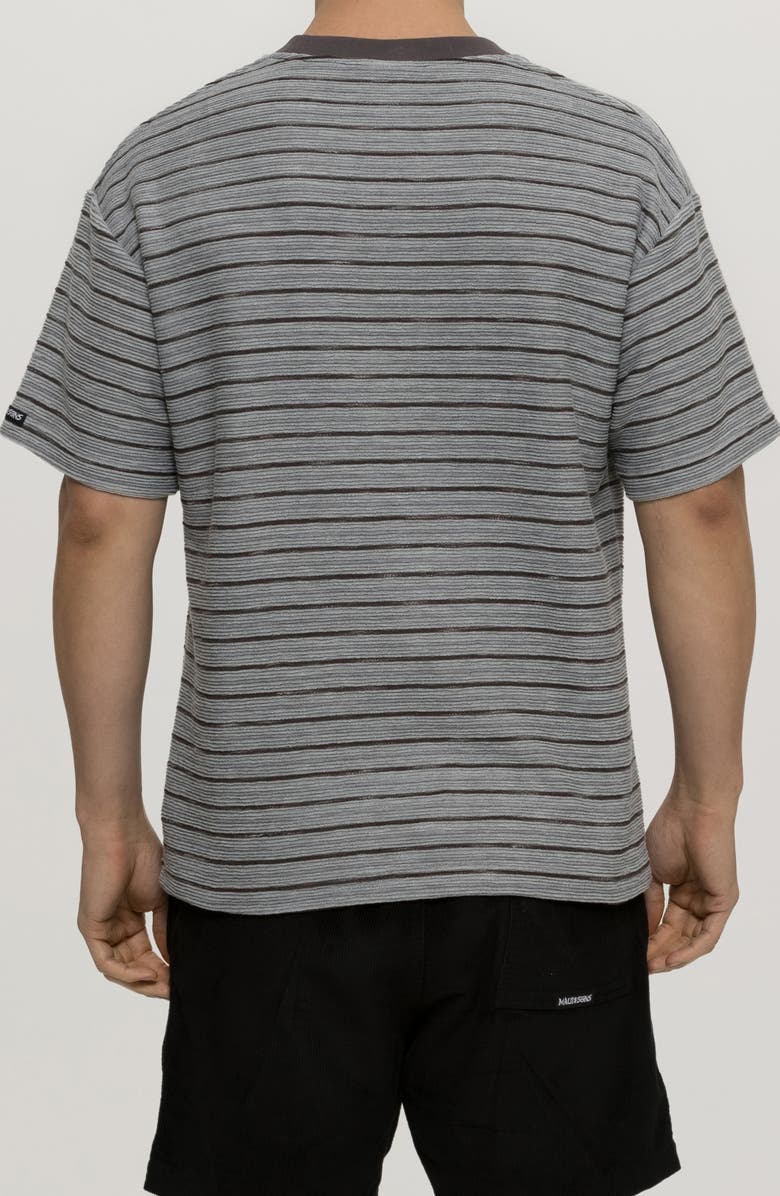 Maui & Sons Dobby Days Oversize Stripe T-Shirt, Alternate, color, Iron