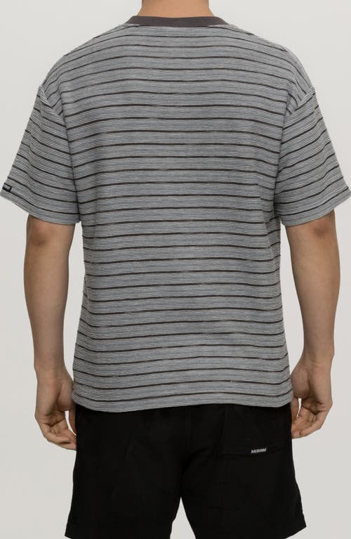 Maui And Sons Maui & Sons Dobby Days Oversize Stripe T-shirt In Iron
