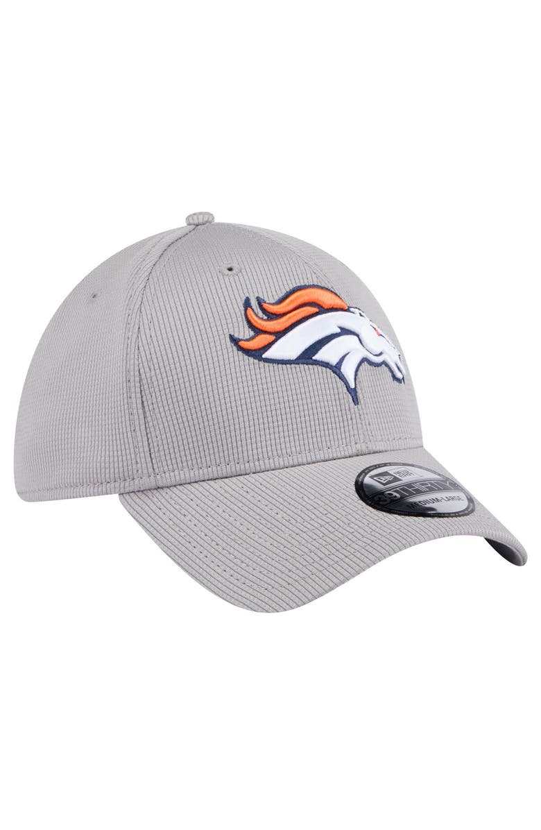 New Era Men's New Era Gray Denver Broncos Active 39THIRTY Flex Hat, Alternate, color,