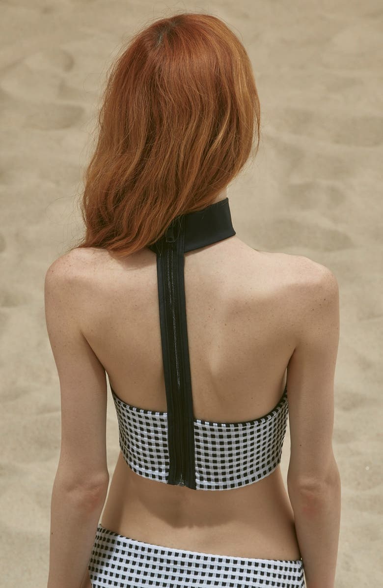 Onia 'Laura' Choker Bandeau Bikini Top, Alternate, color, 