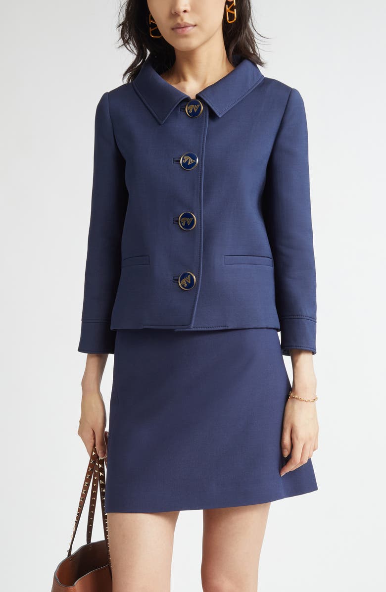 Valentino Garavani Crepe Couture Jacket, Main, color,