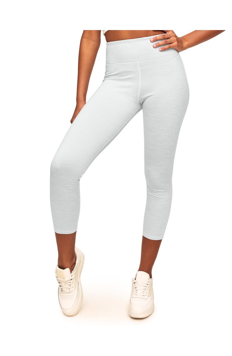 Adore Me Haley High-waist Heather Fleece 7/8 Legging, Main, color, White
