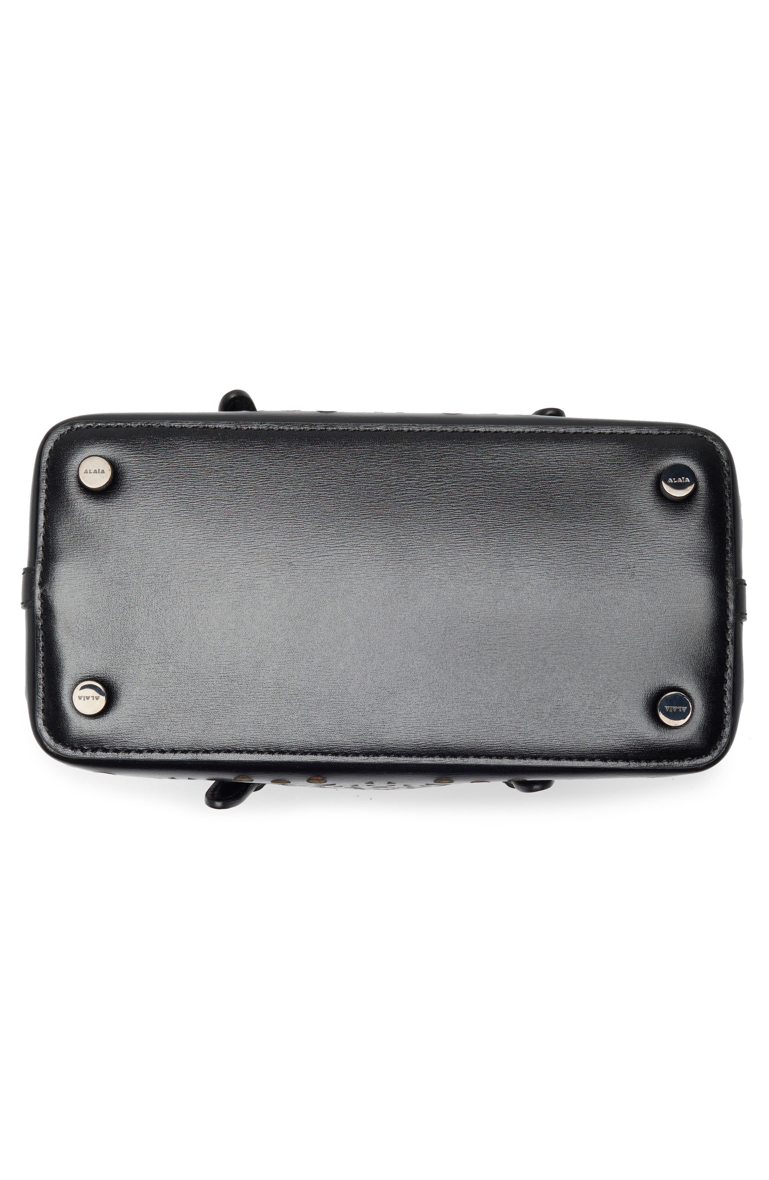 Alaïa Mina 20 Perforated Leather Tote, Alternate, color, 